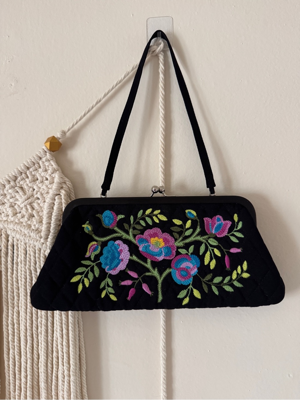 Vera Bradley Embroidered Clutch Shoulder Bag